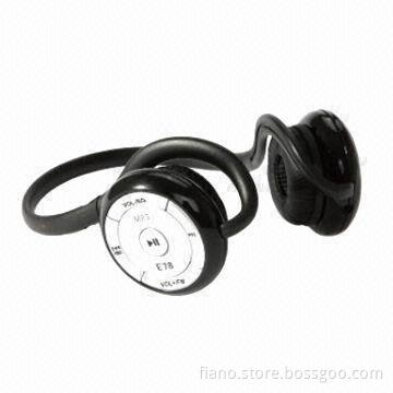 Bluetooth Headphones with FM Function, Supports MP3 Player and Recording Pen Function
